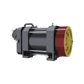 CSAG-D320 1:6 M/S 800 KG 8 KW 320 mm Kasnak 2:1 Askı Dişlisiz Asansör Motoru